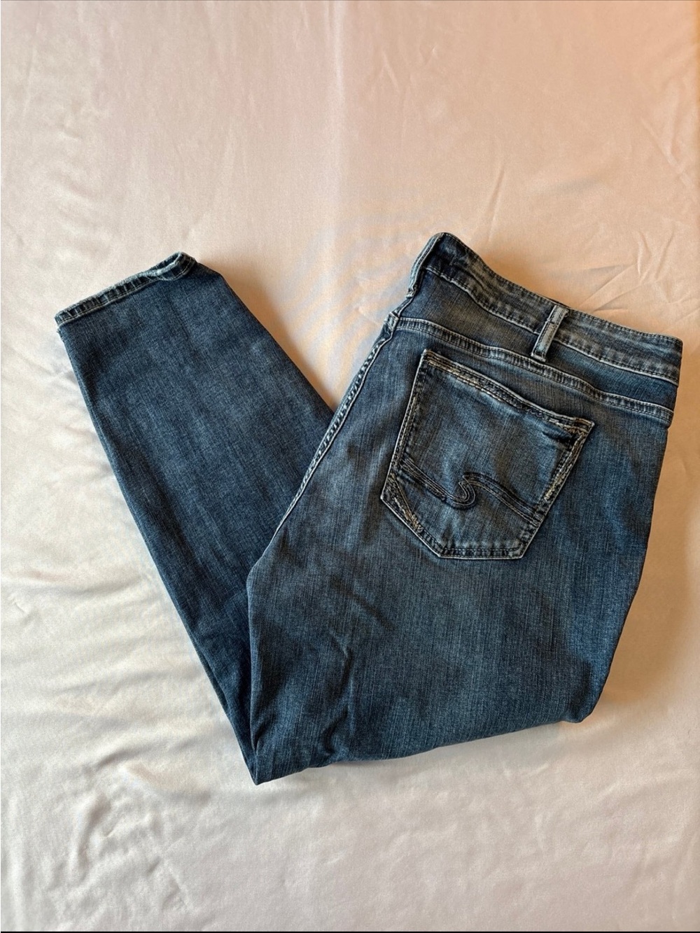 Silver Jeans Skinny Indigo Blue Stretch Denim